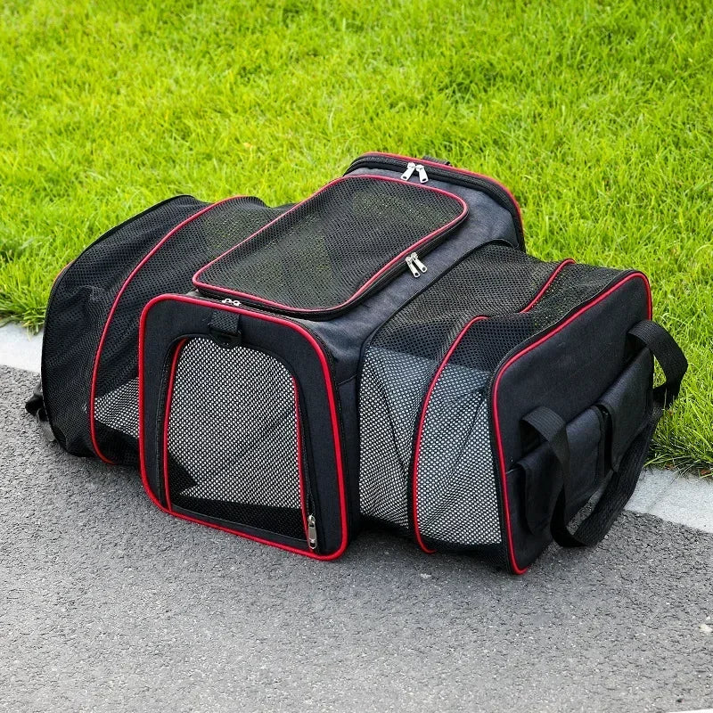 Portable Cat Backpack Carrier Foldable Expandable Pet Travel Bag Airline Approved Breathable Pet Carrier for Dog Pet Accessories