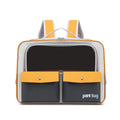 Portable Pet Carrier Backpack for Cats & Small Dogs, Travel-Friendly Cat Cage Bag with Adjustable Shoulder Strap & Pull Handle,