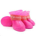 4Pcs Small Medium Large Dogs Cats Outdoor Shoe Dog Ankle Boots Pet WaterProof Rainshoe Anti-slip Rubber Boot Pet Accessories