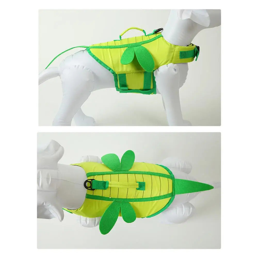 Dog Life Vests For Boating Ripstop Waterproof Dog Water Vest With Handle Adjustable Fashionable Dog Swimsuit With Quick-Release