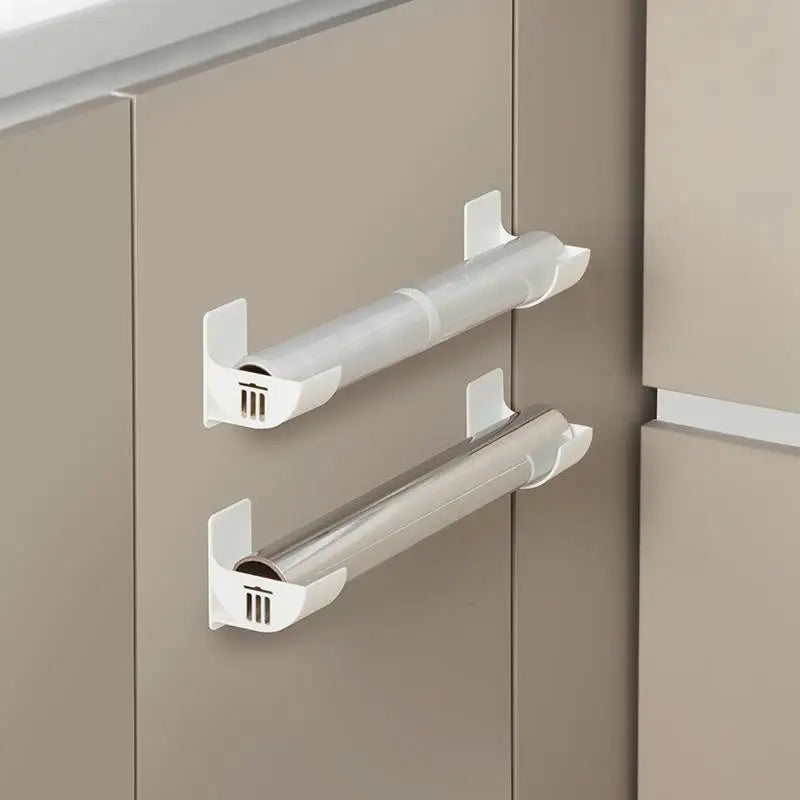 Suporte Organizador para Rolos de Papel ou Plástico MultiUso Sacos de Lixo, Papel Toalha, Plástico Filme, Papel Alumínio