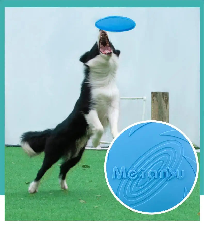 Disco Voador Brinquedo para Pets Resistente a Mordidas Marca OUZEY para Cães, Brinquedos multifuncional para Cães