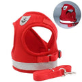 Coleira-Colete Peitoral Ajustável Colete de Malha para Cães com Guia de Tração XS/P/M/G/GG