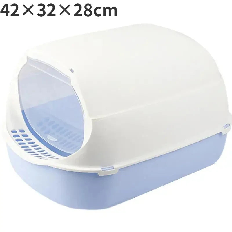 Closed Sandbox Cats Sanitary Tray Splash Proof Clean Basin Anti Flip Over Odor Proof Pet Accessories Pet Litter Box Plastic