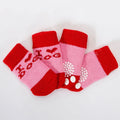 4pcs Cute Cat Socks, Anti-Slip Paw Protector, Comfortable Cotton Knit Indoor Shoes for Small Cats, Autumn Winter Pet Footwear